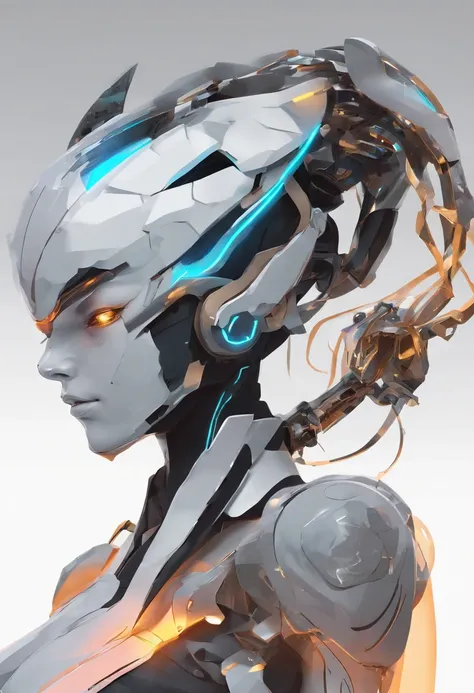 (female Protogen),cyberpunk,mechanical,glowing eyes,metallic surface,digital display,advanced technology,futuristic,neon lights,electromagnetic field,sharp edges,streamlined design,digital organism,biomechanical,mysterious atmosphere,glass visor,enhanced s...