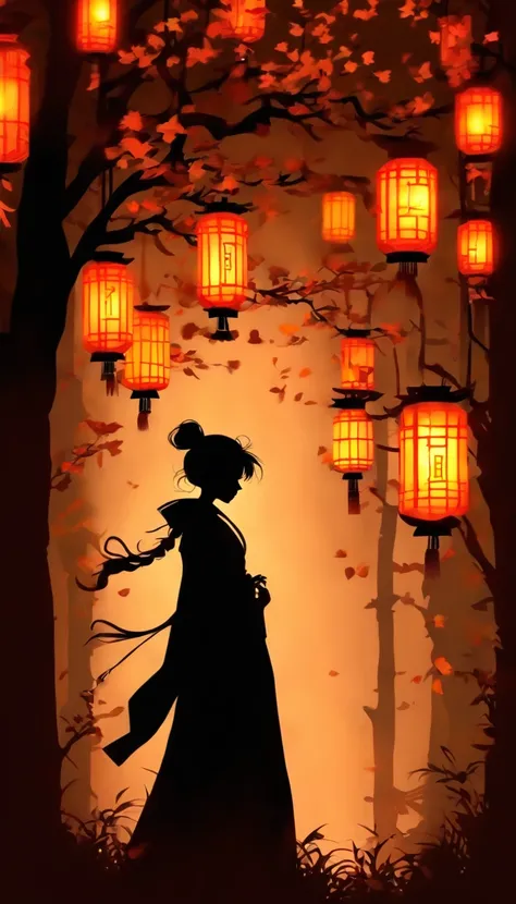 (Silhouette Art,cutouts:1.6)
(((Paper cutting art,A world where only black exists:1.3)

(Cowboy Shot),1 girl,Solo,
(Kimono Girl,profile:1.2),white, Clear and beautiful face,

BREAK
(Lots of lanterns、pale light)
Textured glass background,