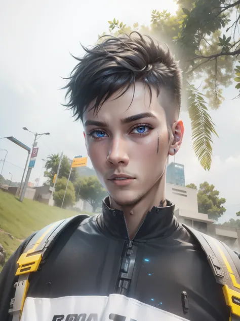 Cyberpunk boy, ultra realistic,8k, HDR, detailed face, restore face,anime