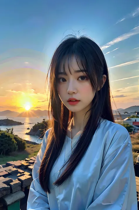 best quality,masterpiece,1girl of a Imaginative Macanese Female Page,Crude hair,background is Unique The Tablets of Stone,at Sunrise,Cel shaded,anaglyph effect,ultra high res,Extremely Detailed Official Unity 8K Wallpapers,ultra high res,ultra high quality...