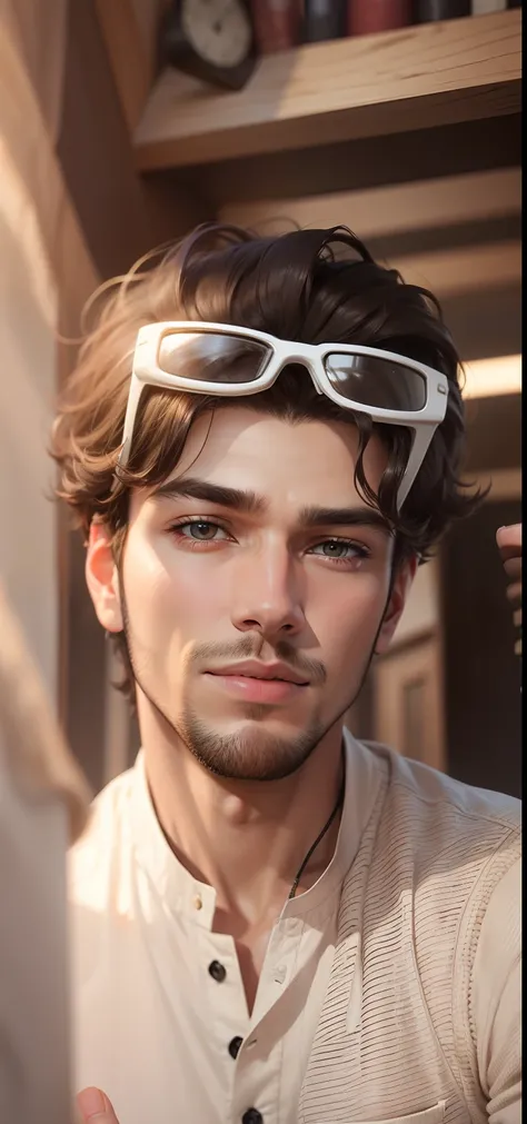 Handsome boy, realistic face