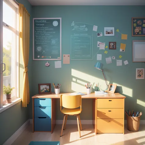 kids study room with Creative Wall Space