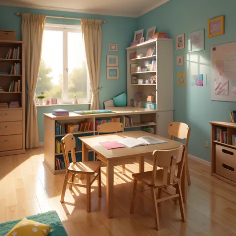 kids study room with  Artistic Corner