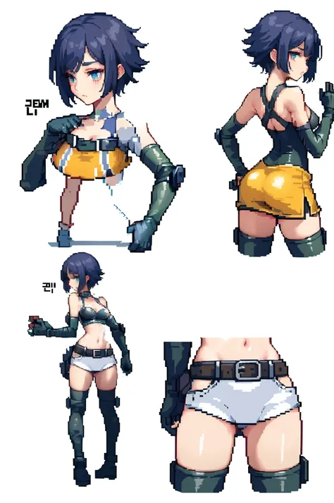 (tmasterpiece, hiquality, beste-Qualit), (pixel, Pixel Art), ((Raiders Girl Clothes)), Average Breasts