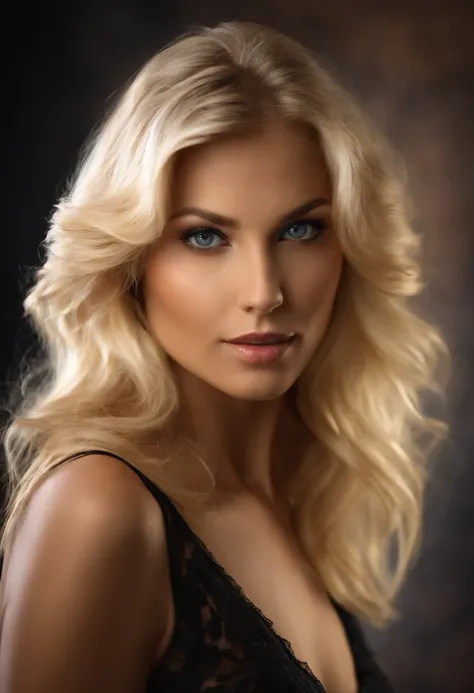 create a real photo of a person. Sexy blonde girl, about 25 years old