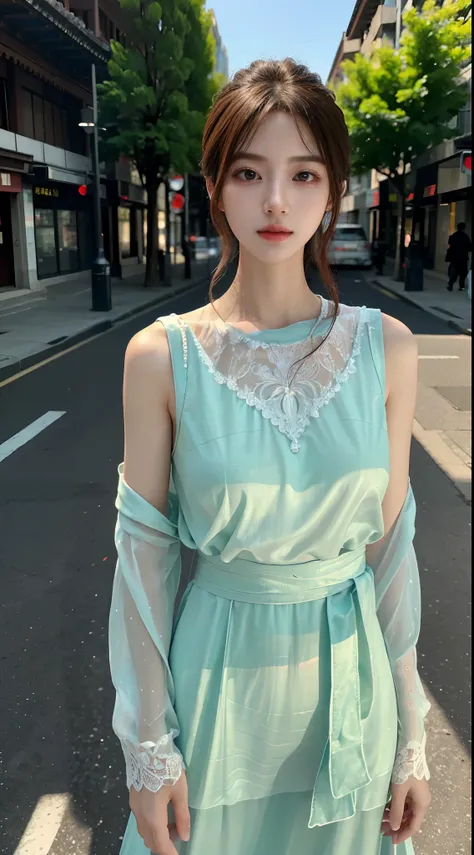 ((high quality, masterpiece:1.4)), 1girl, ((elegant, majestic, beautiful, korean, upper body, street clothes:1.4, pretty face, noon, street background:1.2)), absurdres, high details, intricate, intricate details, sharp focus, screen space reflextions, RTX,...