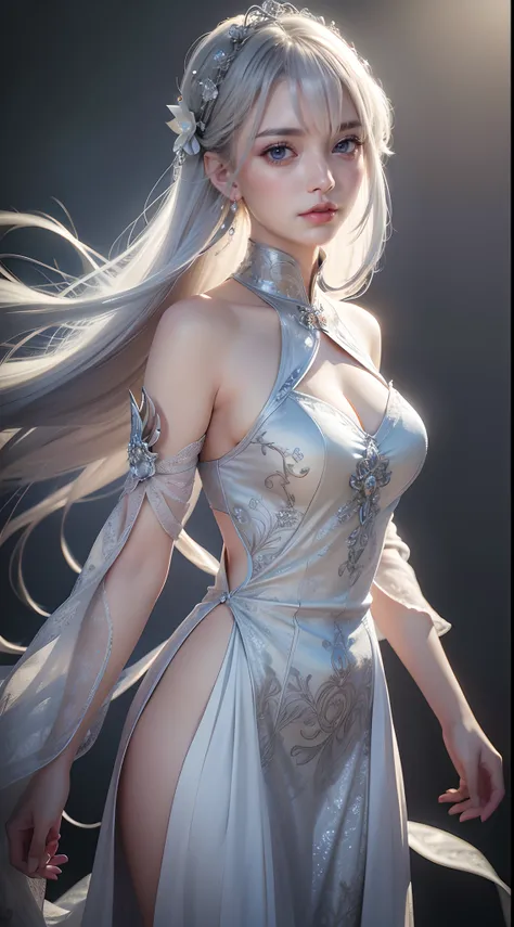 Beautiful detailed woman,very detailed eyes and faces, A detailed eye, ultra - detailed, A high resolution, The is very detailed,best qualtiy,illustratio,unified,8k 壁纸,tmasterpiece,best qualtiy,Faraway view，1girll，full bodyesbian，looki at viewer，face to th...