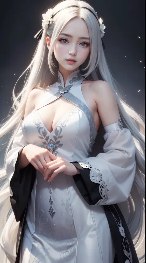 Beautiful detailed woman,very detailed eyes and faces, A detailed eye, ultra - detailed, A high resolution, The is very detailed,best qualtiy,illustratio,unified,8k 壁纸,tmasterpiece,best qualtiy,Faraway view，1girll，full bodyesbian，looki at viewer，face to th...