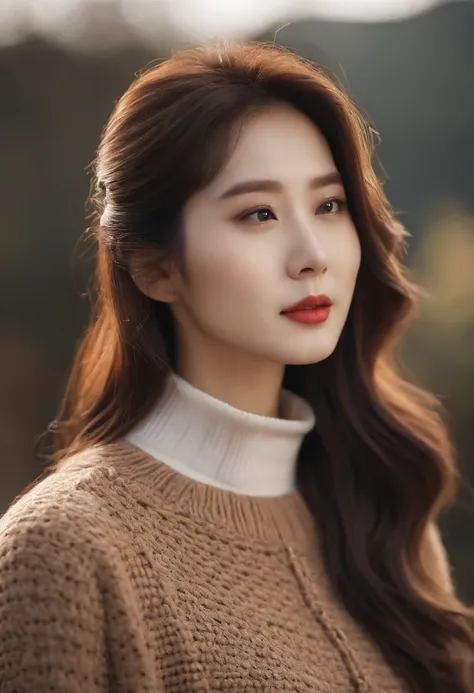 Alafed woman with long brown hair and turtleneck sweater, headshot profile photo, Choi Hong Hwa, jaeyeon nam, taejune kim, 2 7 years old, inspired by Kim Jeong-hui, 2 8 years old, professional profile photo, lee ji-eun, lee ji - eun, park ji-min, 2 9 years...