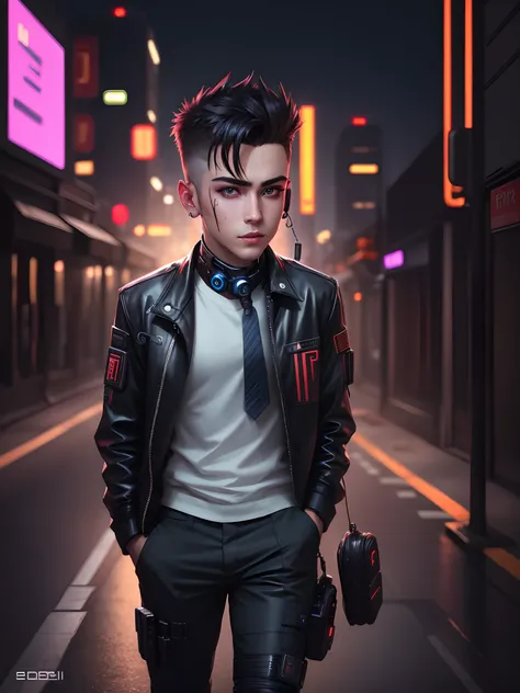 Change background cyberpunk handsome boy , realistic face, 8k ultra hd realistic