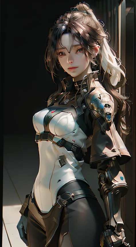 ((Best quality)), ((masterpiece)), (detailed:1.4), 3D, an image of a beautiful cyberpunk female,HDR (High Dynamic Range),Ray Tracing,NVIDIA RTX,Super-Resolution,Unreal 5,Subsurface scattering,PBR Texturing,Post-processing,Anisotropic Filtering,Depth-of-fie...