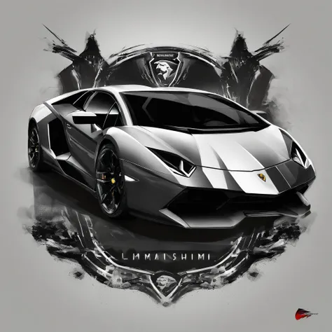 Lamborghini logo black