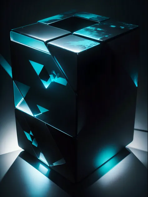 Smaller cube,more black background