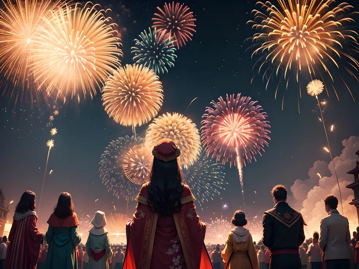 firework ceremony, super detailed, best quality, masterpiece