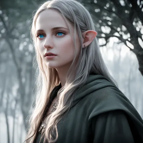 (Detailed face, Detailed eyes, Clear skin, Clear eyes), lotr, Fantasy, elf, Female, (((entire body visible))), Looking at Viewer, Portrait, Photography, Detailed skin, Realistic, Photorealsitic, 8K, Highly detailed, full length frame, High Detail RAW Color...