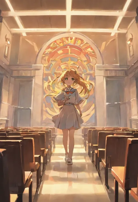 inside school anime , anime class background class