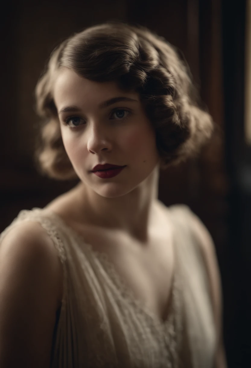 Portrait of a young English girl from the 1920s