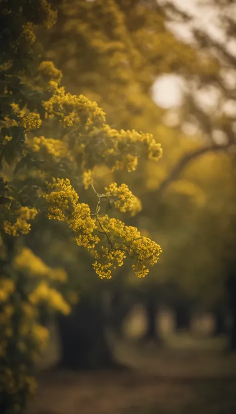 A leafy mustard tree