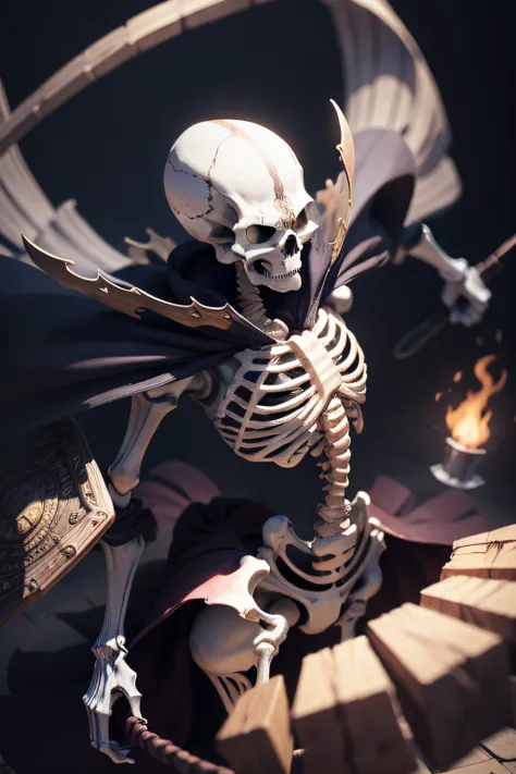 skeleton , items and skill images on slides