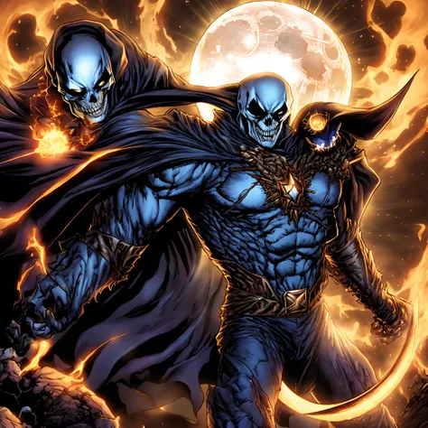 Fusion of the Moon Knight with the Ghost Rider