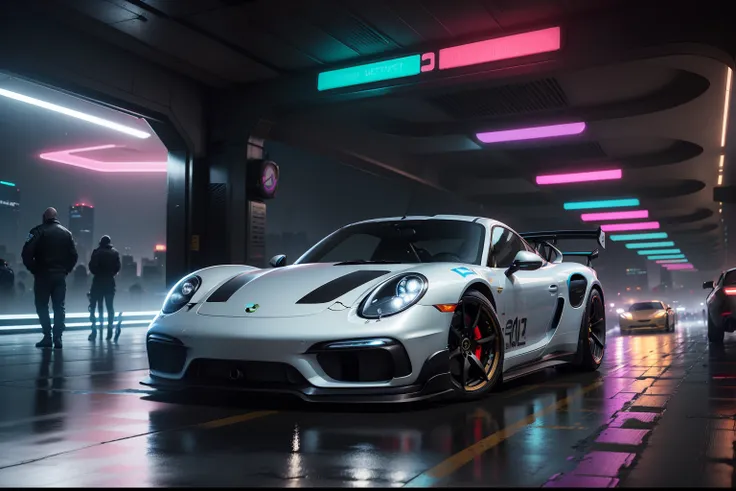 "C:UsersJomar MachadoOneDriveDesktopIMAGENS PARA AIAI PAIRAR PORSCHEHOVER PORSCHE CINZA ESCURO, Realistic, disco Rigido, cyberpunk in cybercity at night, 8k