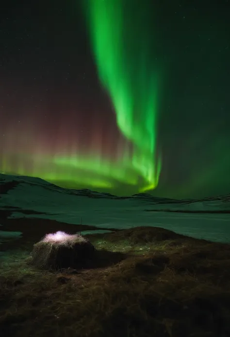 An anthill inside the server, computer boards in the form of defensive structures stick out on all sides, a strange glow of the color of the northern lights emanates from the anthill