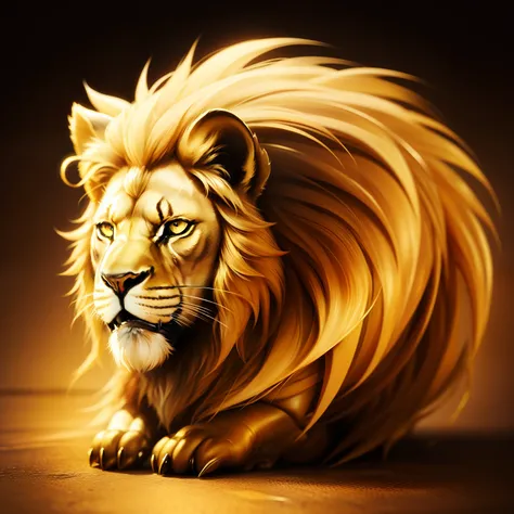 golden lion, Realstic