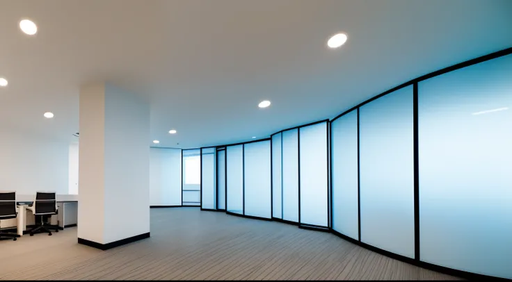 ty,Open,Fashionable,s Office,with light glowing,(Working people),(femele),conversation,Open environment,inside in room,detaileds,((wide)),White wall,Wall-to-wall glass,High-level ranks