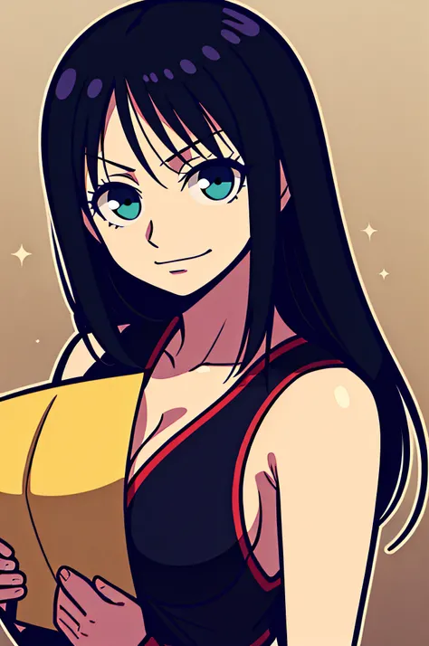 Nico Robin from One Piece as drawn by Eiichiro Oda