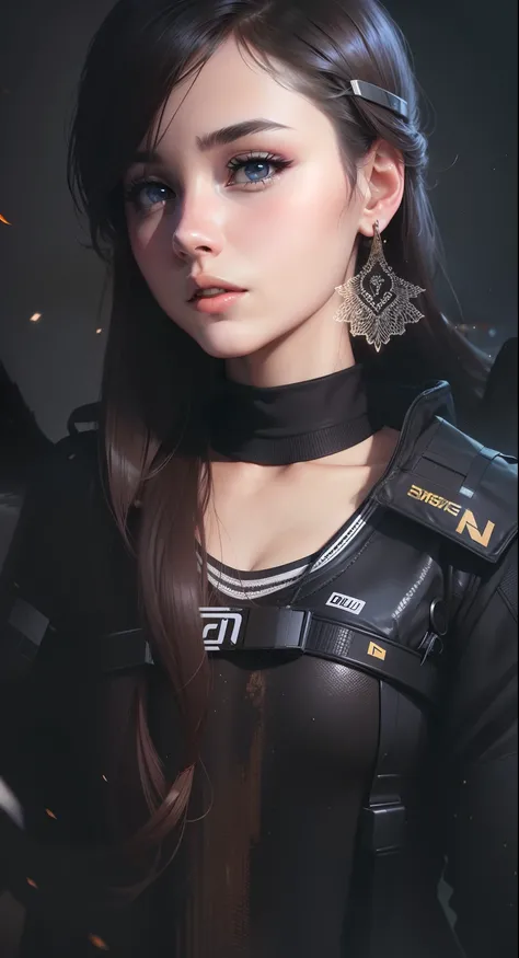 Same pace,smart gril, realistic face,4k ultra,wing.