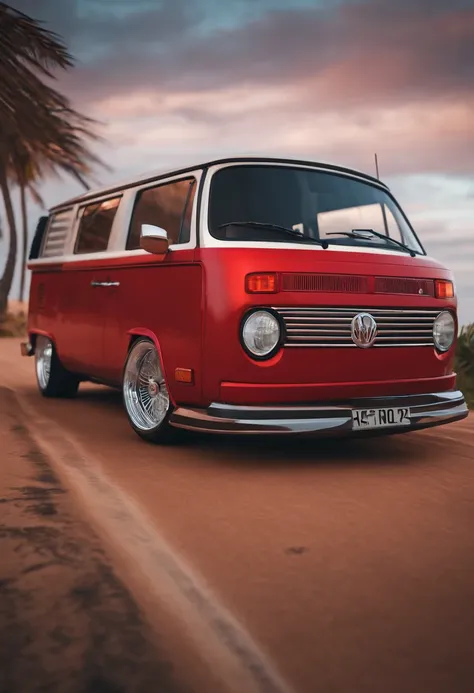 Carro de corrida golf nas praias, forza horizon, golf, kombi, van, 4k, ultra realista