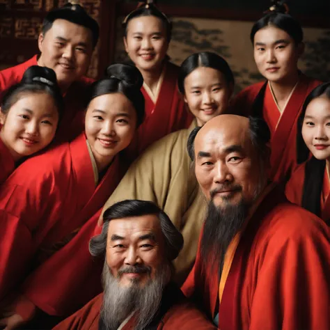 Authentic selfie photos full of life，Confucius and his students