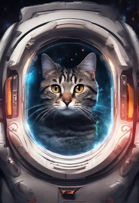 The surface of the pet cat bag is an airplane door，closeup detailed，close up portrait shot，detailed close up shot，machine aesthetics，Sharp texture，computer art，vray，space themed，Patrick Brown，clean backdrop