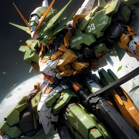 Green and Orange gundam