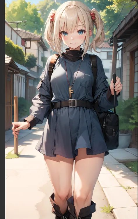 masutepiece, Best Quality, ,1girl in,Smile,,hair bobbles,backpack,keys,Hold cattail,Rubber boots,greybackground, (nffsw:0.7) Hires, Best Quality, Official art, NSFW, best anatomy, 1girl in, SEX, on the beds, POV, , Mission Grab, missionaries, masutepiece, ...