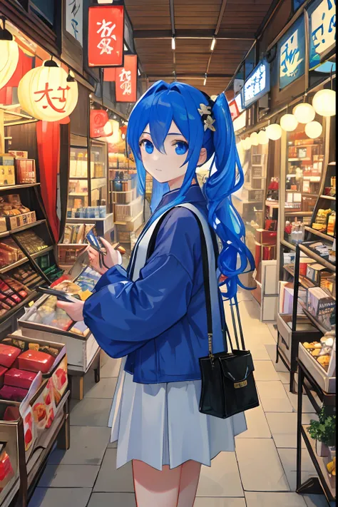 （fair）：The protagonist（Aiden）Shop in the bustling bazaar，There are many vendors around，The merchandise is dazzling。