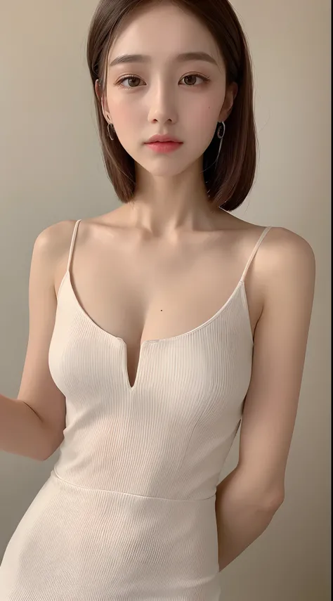 ((Best Quality, 8K, Masterpiece: 1.3)), 1girl, Slim Abs Beauty: 1.3, (Hairstyle Casual, Big Breasts: 1.2), Dress: 1.1, Super Fine Face, Delicate Eyes, Double Eyelids, Home