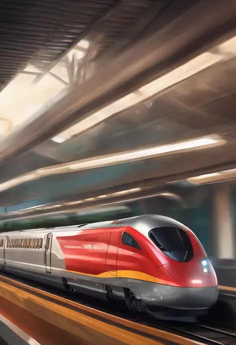 Draw a high-speed rail