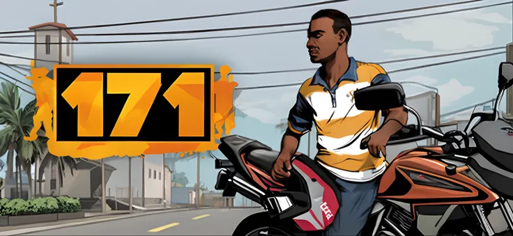 desenho animado de um homem ao lado de uma motocicleta em uma rua, 2 d arte do jogo gta capa, 2d arte do jogo gta capa, number 31!!!!!, Capa 2D Game Art GTA5, F11, f 1 1, 2d arte gta5 capa, F11:10, Retrato C 1 2. 0, Retrato C 12.0