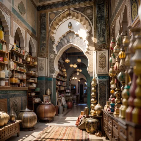 Morocco Mosque Shop, super real, 64K