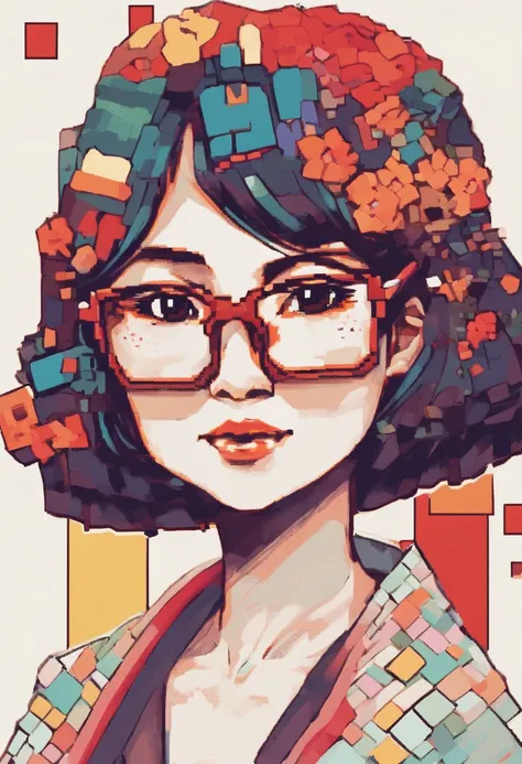 Mariko Urabe　A Japanese Lady　wears glasses