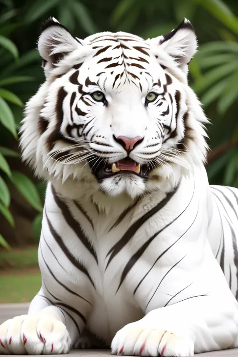 The white tiger form is one of the four sacred beasts in traditional Chinese culture，It is usually depicted as a huge and majestic white tiger。The following is a detailed description of the appearance and posture of the white tiger：

1. Appearance：The whit...