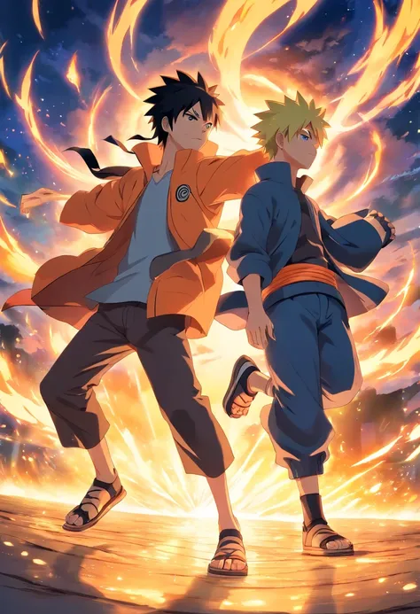 Naruto, sasuke, epic battle masterpiece