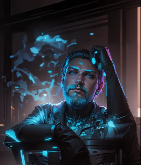 Change background cyberpunk handsome boy, realistic face, 8k ultra realistic