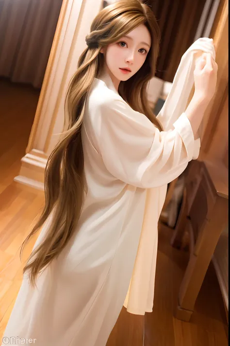 best quality, (photorealistic:1.2), hyper-resolution, ultra-realistic 8k cg，1girll，long whitr hair，flawless face