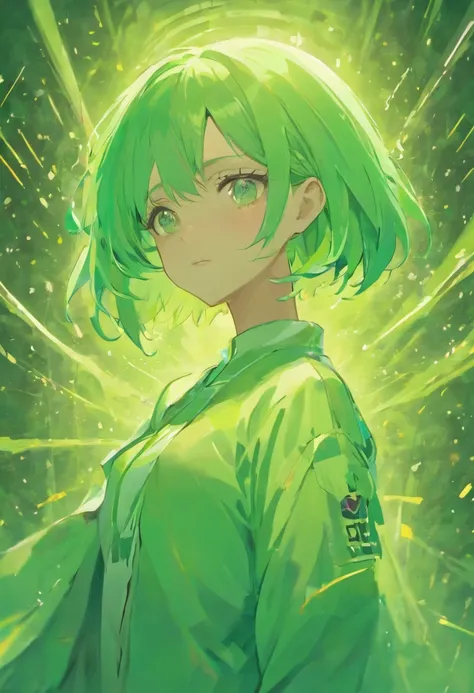 bobcut, mint hair, pov, color: white/green, face retouch, skin-chrome, detailed, cyber-augmented, artistic, scientist, hypnotist, sexy, full body, hypnotist, model, athletic  trainer,