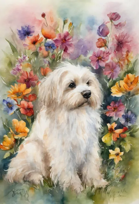 et portrait with owner from photo Pet and owner portrait, Custom Portrait, Watercolor Painting, Gift Pet Memorial Birthday, wall art