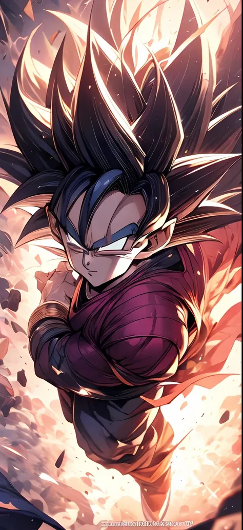 full body, dragon ball goku is an anime character, badass anime 8k, estilo de arte de dragon ball, super saiyajin azul, retrato ...