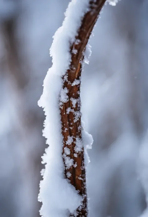 Snow closeup, Macro Close Shot