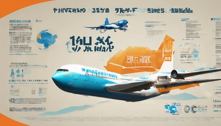 The following is a design concept for a 6-meter-wide and 3-meter-high logistics container manufacturing poster。This design highlights the characteristics of the industry，Including aircraft、Freighters and tourist destination beaches，At the same time, the tr...